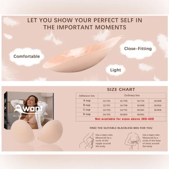 Strapless Sticky Bra Set - Picture 6 of 7